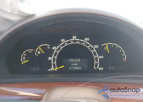 2000 Mercedes-Benz S 430 z USA, uszkodzony, nr VIN WDBNG70J3YA037518